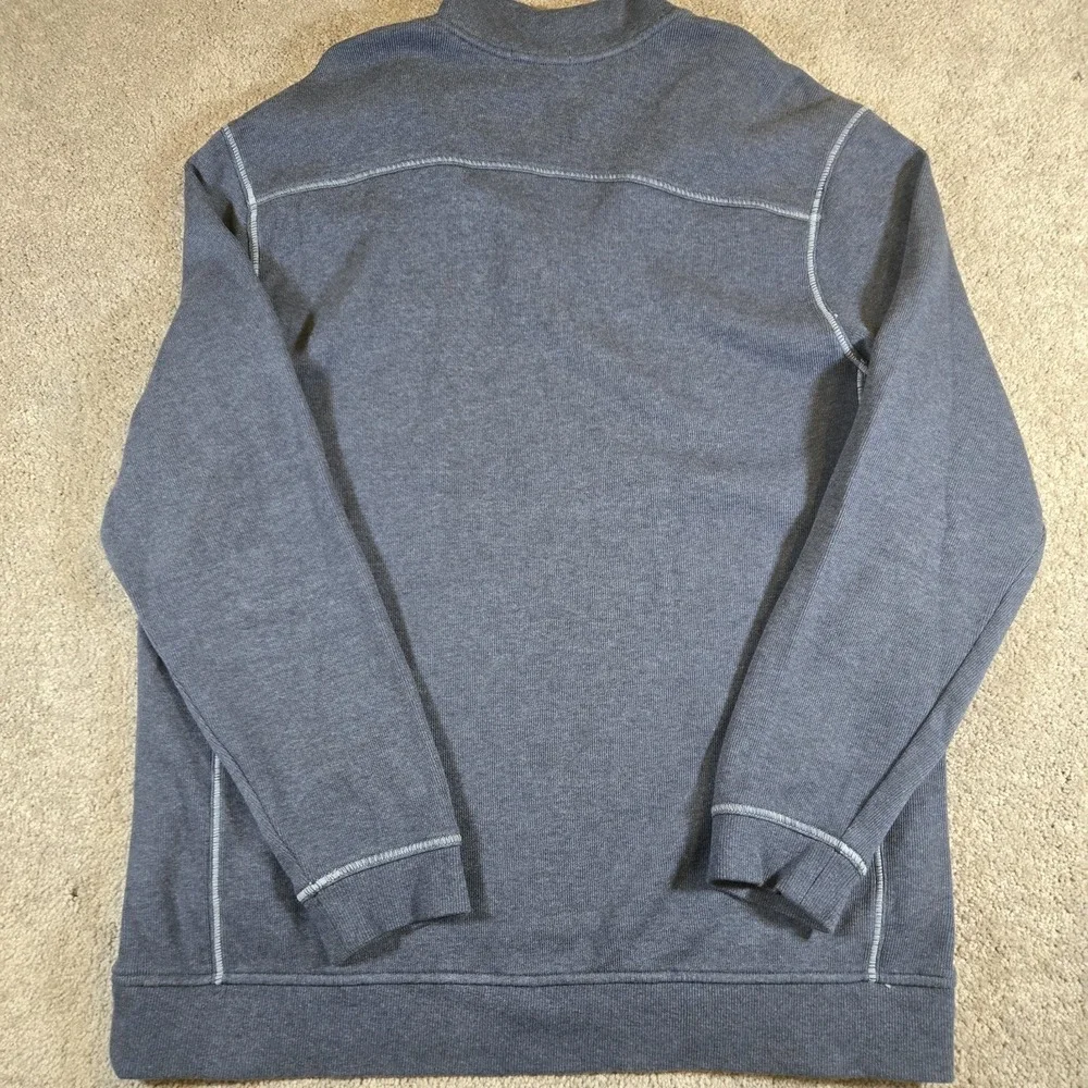 Tommy Bahama Mens 1/4 Zip Navy Pullover Sweater Size XL